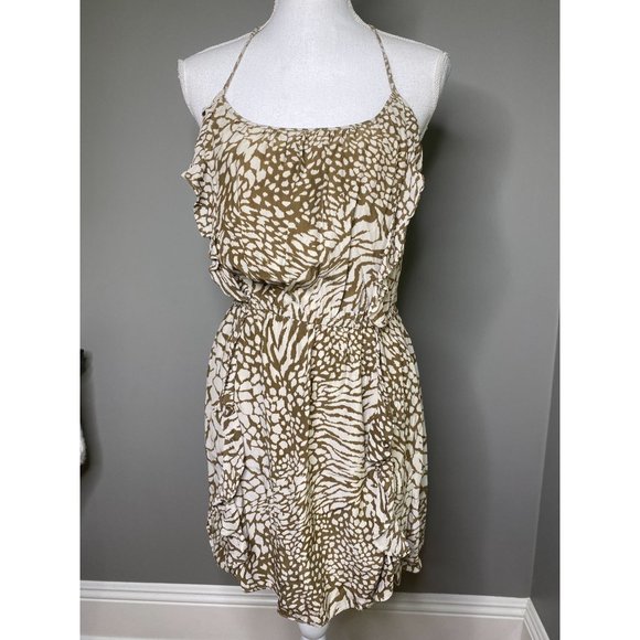 Parker Dresses & Skirts - Parker Silk Animal Print Racerback Mini Dress Women's Size Large L